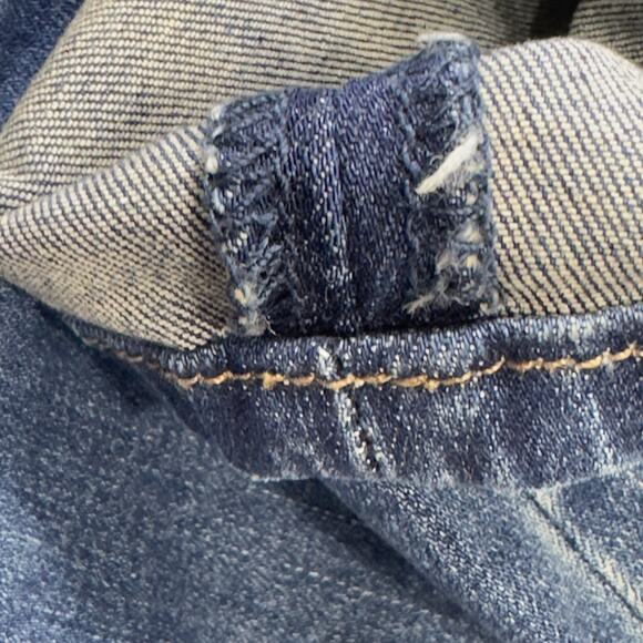 Chico’s 35th anniversary denim floral velvet embroidered jeggins sz 0.5P boho - Picture 9 of 12